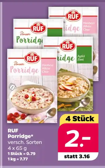 Netto RUF Porridge oferta