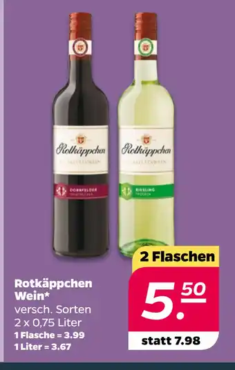 Netto Rotkäppchen Wein oferta