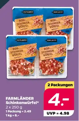 Netto FARMLÄNDER Schinkenwürfel oferta