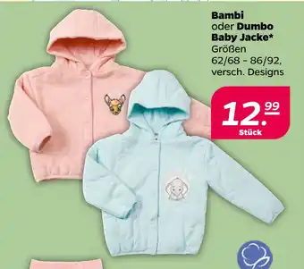 Netto Bambi oder Dumbo Baby Jacke oferta