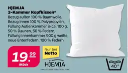 Netto HjEMJA 3-Kammer Kopfkissen oferta