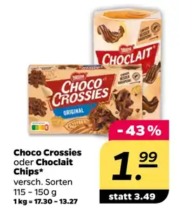 Netto Choco Crossies oder Choclait Chips oferta