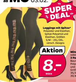 Netto Leggings mit Spitze oferta