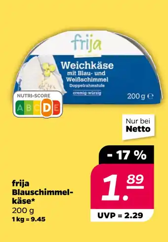 Netto frija Blauschimmelkäse oferta