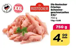 Netto Die Rostocker Frisches Schweinegeschnetzeltes XXL oferta