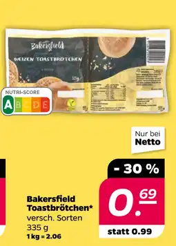 Netto Bakersfield Toastbrötchen oferta