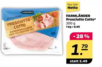 Netto FARMLÄNDER Prosciutto Cotto oferta