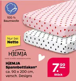 Netto HjEMJA Spannbettlaken oferta