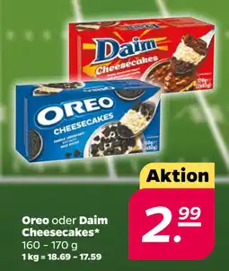 Netto Oreo oder Daim Cheesecakes oferta