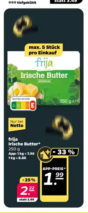 Netto Netto frija Irische Butter oferta