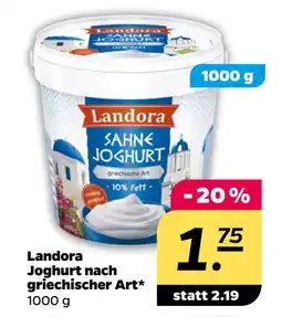 Netto Landora Joghurt nach griechischer Art oferta