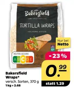 Netto Bakersfield Wraps oferta