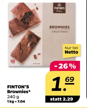 Netto FINTON’S Brownies oferta