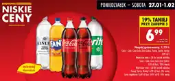 Biedronka Napój gazowany, 1,75 I: Coca-Cola, Coca Cola Zero Cukru, Fanta, Sprite, Kinley oferta