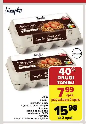 Carrefour Market Jaja ściółkowe kl.m Simpl oferta