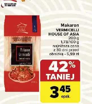 Carrefour Market Makaron ryżowy vermicelli House of asia oferta