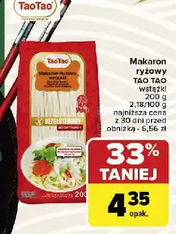 Carrefour Market Makaron ryżowy wstążki Tao tao oferta