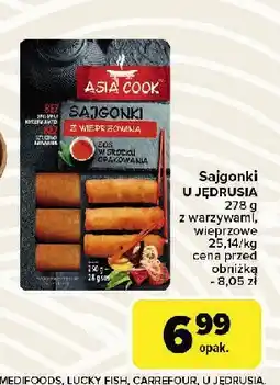 Carrefour Market Sajgonki z wieprzowiną + sos Asia cook oferta