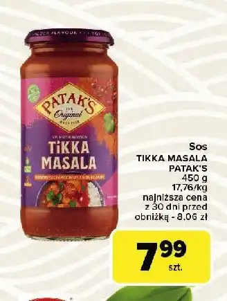 Carrefour Market Sos tikka masala Patak's oferta