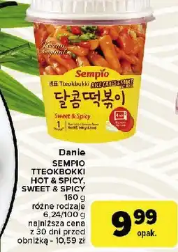 Carrefour Market Danie tteokbokki żółte Sempio oferta