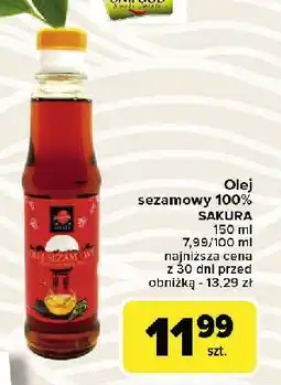 Carrefour Market Olej sezamowy Sakura oferta