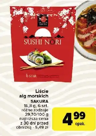 Carrefour Market Liście alg morskich Sakura oferta