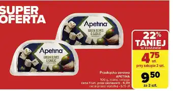 Carrefour Koreczki serowe z zielonymi oliwkami i czosnkiem Arla apetina snack oferta