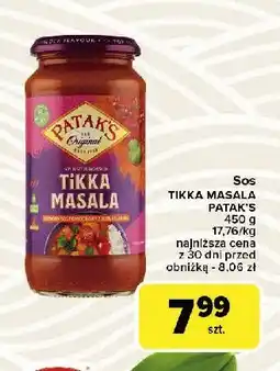 Carrefour Sos tikka masala Patak's oferta