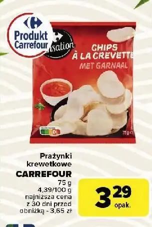 Carrefour Market Prażynki krewetkowe Carrefour oferta