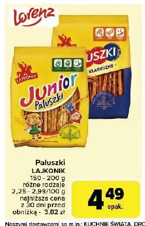 Carrefour Market Paluszki Lajkonik oferta