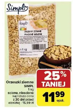 Carrefour Market Orzeszki ziemne solone Simpl oferta