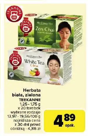 Carrefour Market Herbata white citrus Teekanne world special teas oferta