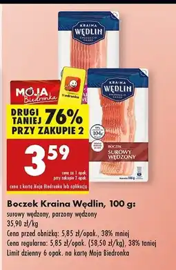 Biedronka Boczek parzony Kraina wędlin oferta