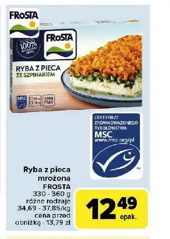 Carrefour Market Ryba z pieca ze szpinakiem Frosta oferta