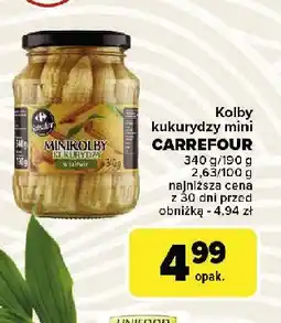 Carrefour Kukurydza mini kolby Carrefour oferta