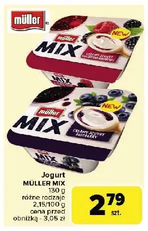 Carrefour Market Jogurt malina- jeżyna Muller mix oferta