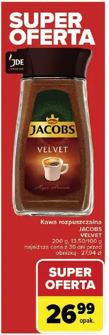 Carrefour Market Kawa Jacobs velvet oferta