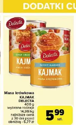 Carrefour Market Masa krówkowa kajmak orzechowa Delecta oferta