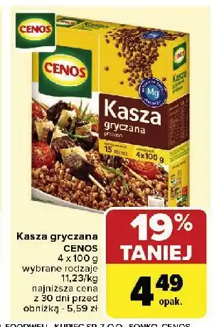 Carrefour Market Kasza gryczana prażona Cenos oferta