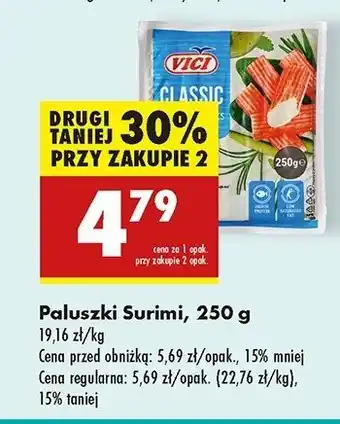 Biedronka Paluszki krabowe surimi Vici oferta