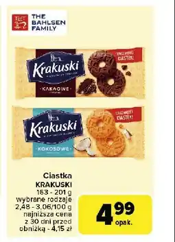 Carrefour Ciastka kakaowe Krakuski Krakuski bahlsen oferta