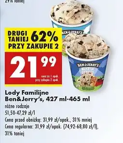 Biedronka Lody cookie dough Ben & jerry's oferta