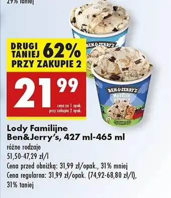 Biedronka Lody cookie dough Ben & jerry's oferta