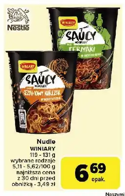 Carrefour Market Danie teriyaki Winiary saucy noodles oferta