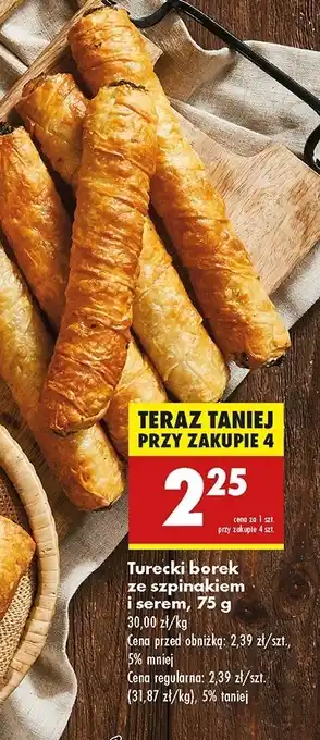 Biedronka Borek ze szpinakiem i serem oferta