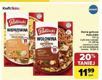 Carrefour Market Wołowina w sosie grzybowym z kaszą gryczaną Pudliszki oferta