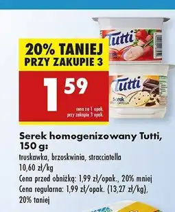 Biedronka Serek brzoskwiniowy Tutti oferta