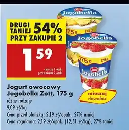 Biedronka Jogurt ananas Jogobella oferta