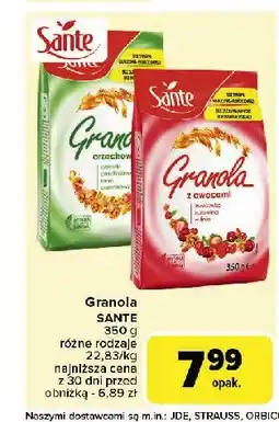 Carrefour Granola owocowa Sante granola oferta