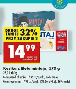 Biedronka Mintaj kostka Abramczyk oferta